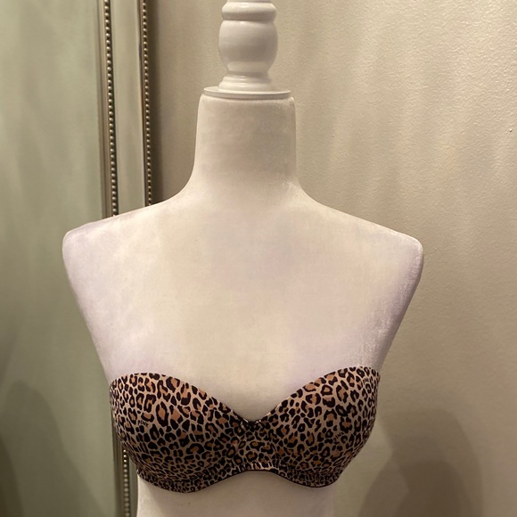 Strapless cheetah print bra - Picture 1 of 4